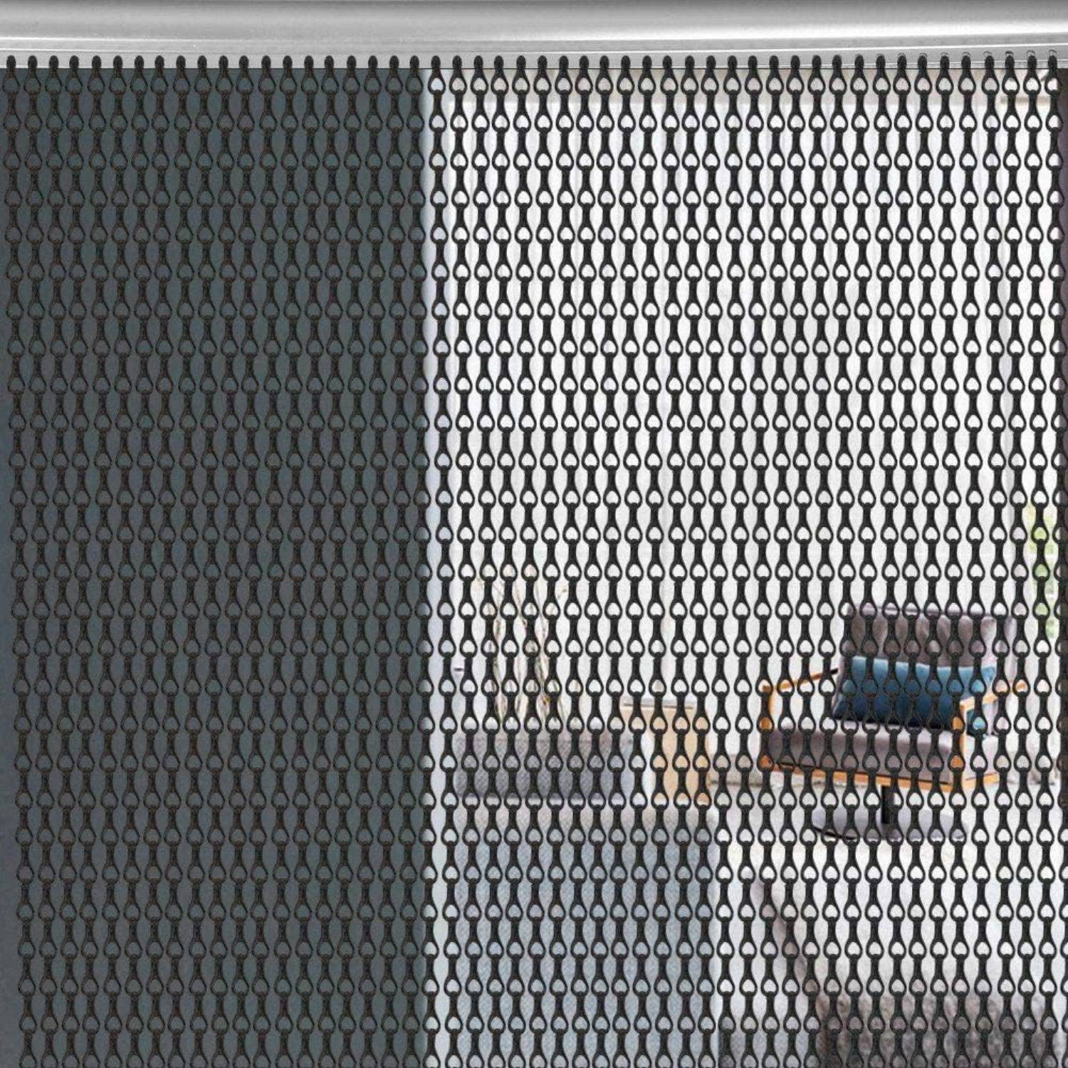 Chain Mail Curtains - Black