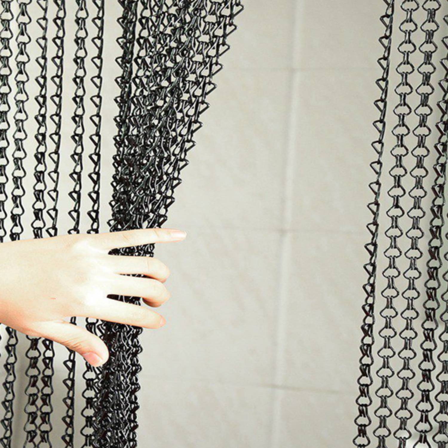 Chain Mail Curtains - Black